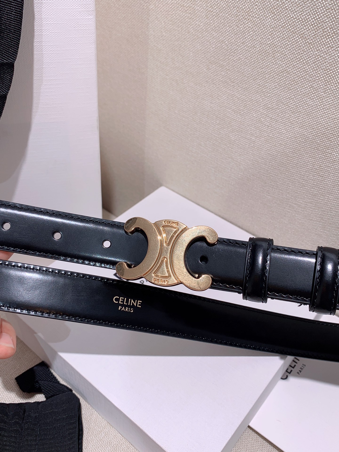 Celine Female Leather Belt Cow Leather M-l