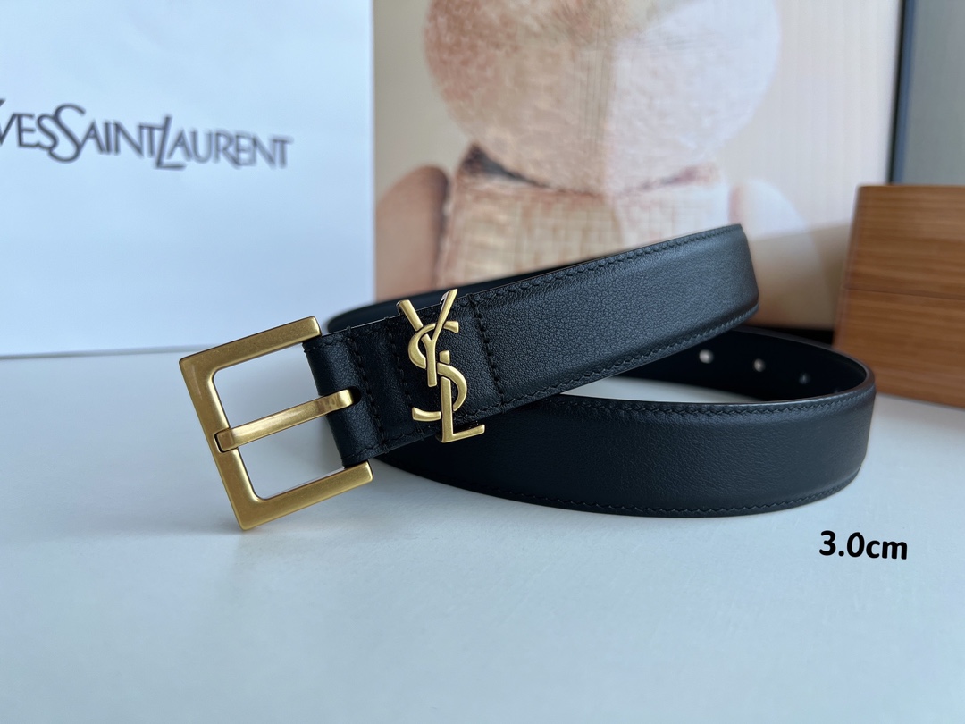 Saint Laurent Female Basic Belt S-m-l