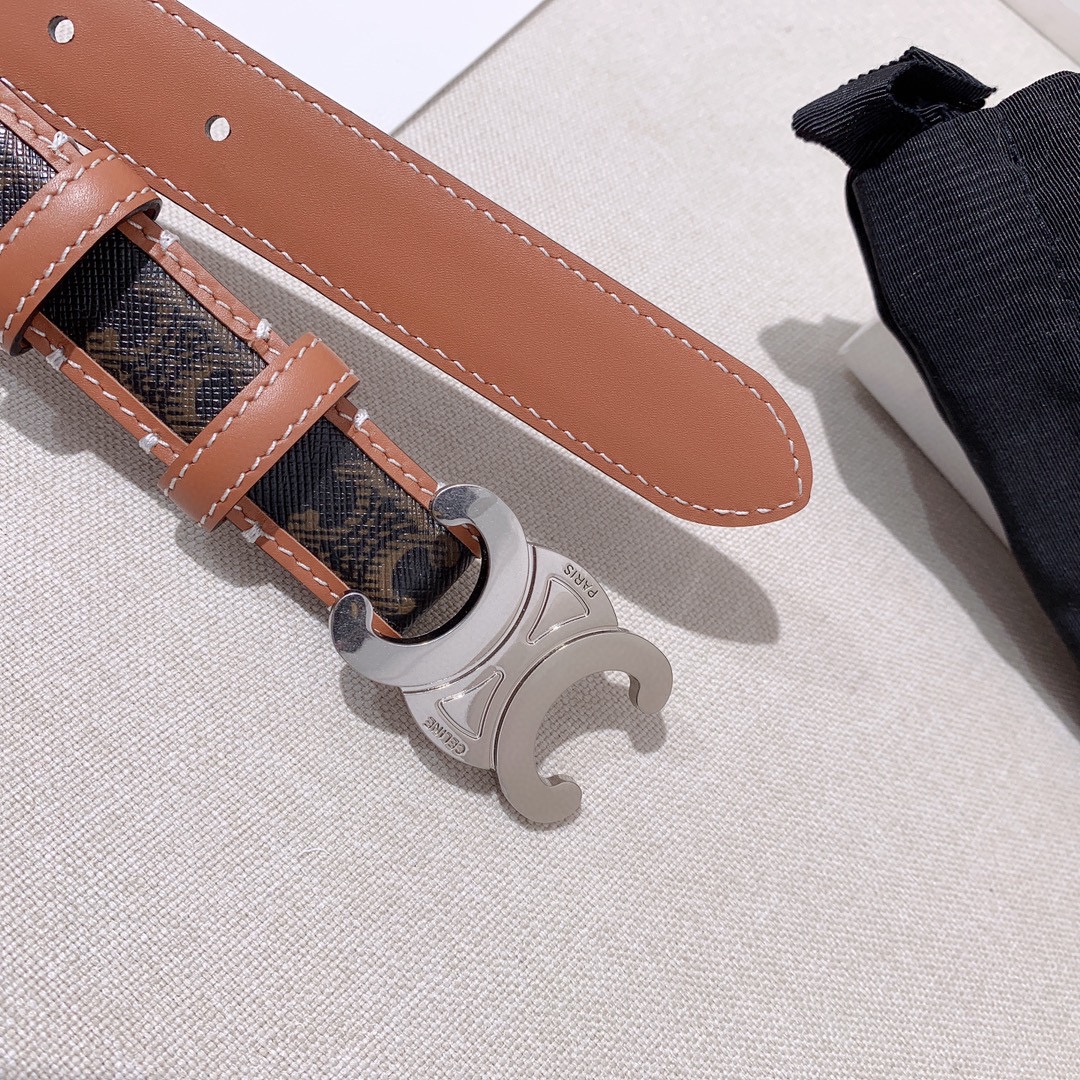 Celine Female Leather Belt Cow Leather M-l