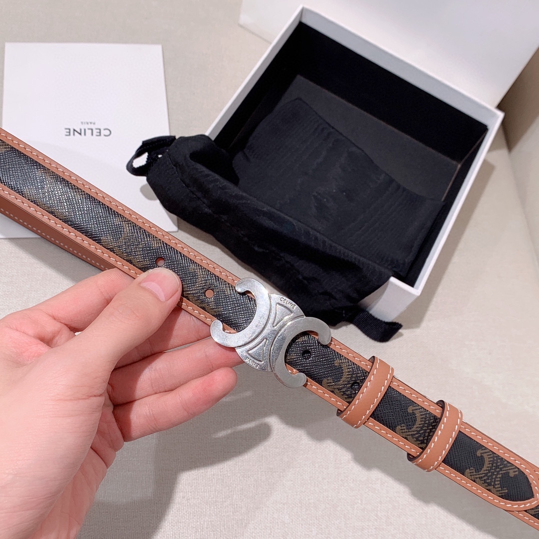 Celine Female Leather Belt Cow Leather M-l