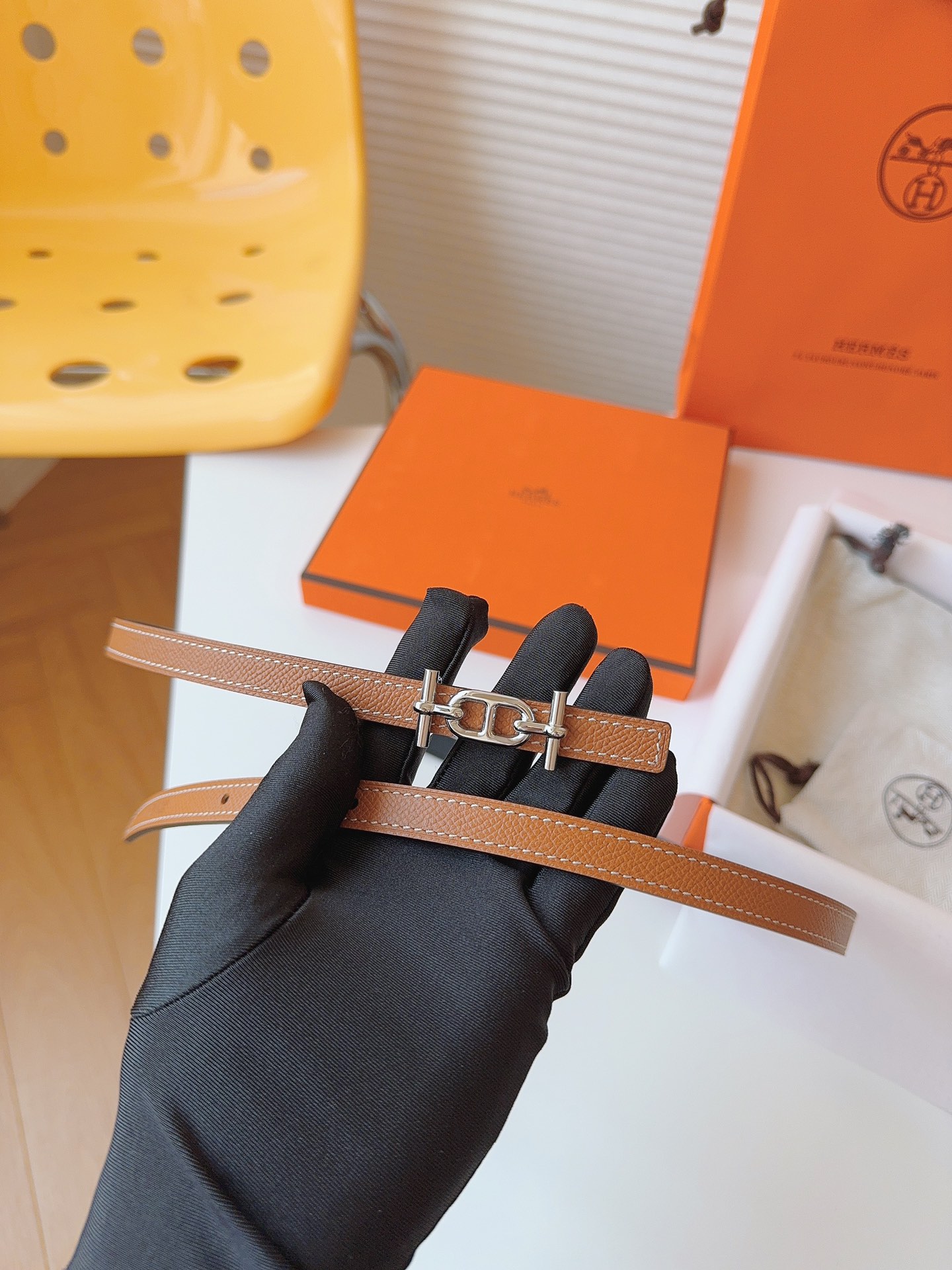 Hermès Female Basic Belt Cow Leather S-m