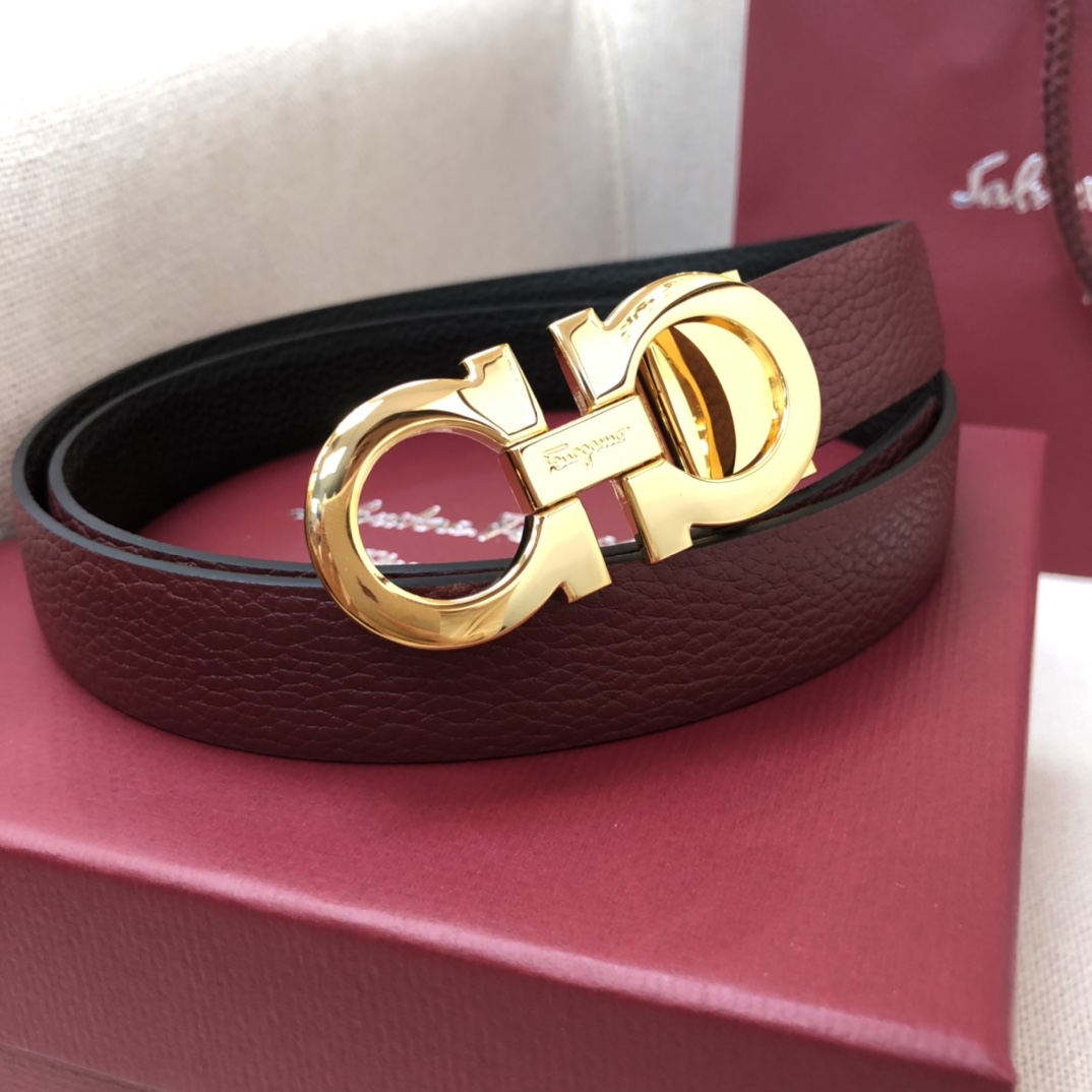 Salvatore Ferragamo Female Basic Belt Cow Leather 25mm-m