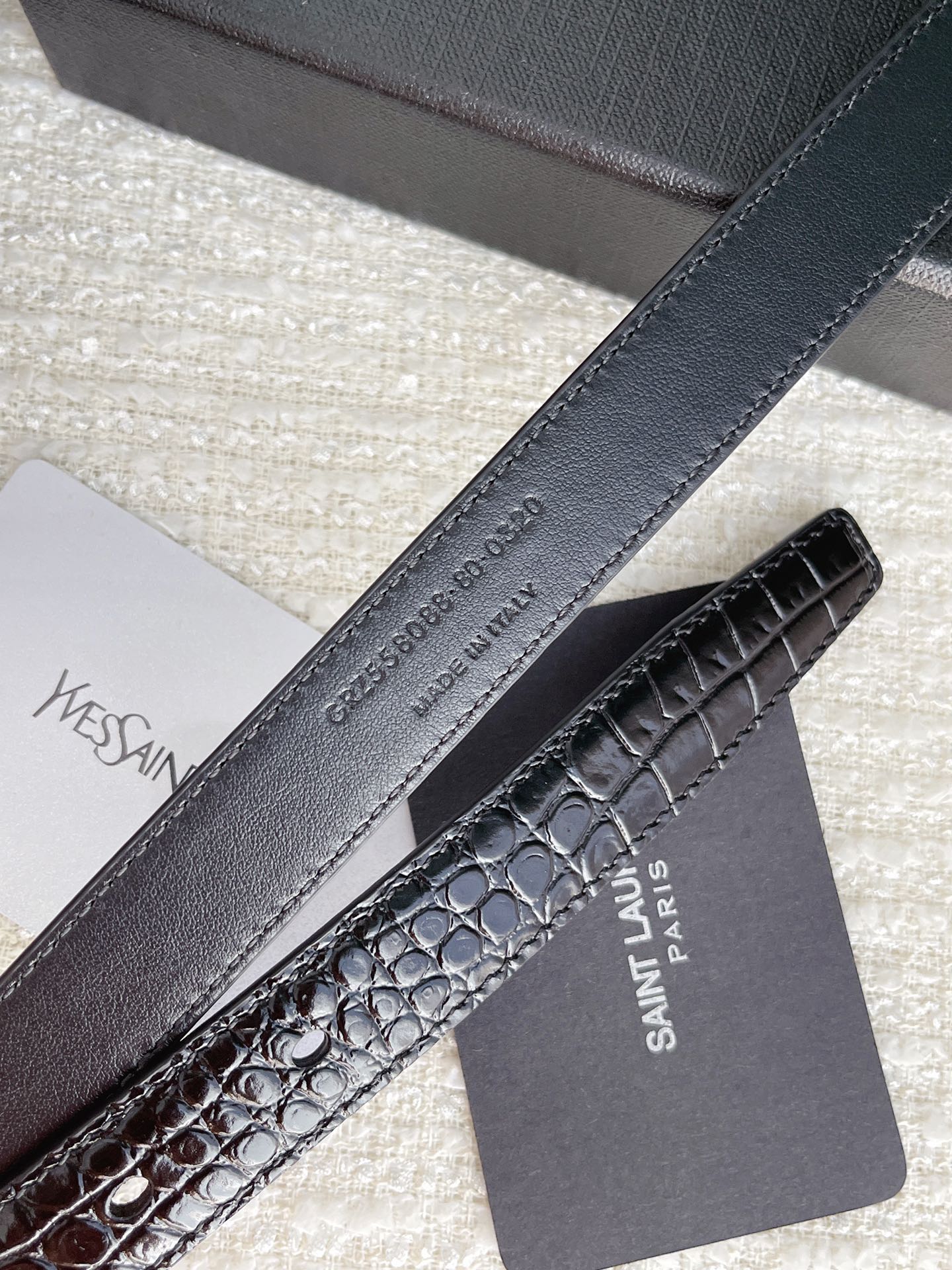 Saint Laurent Female Basic Belt Cow Leather S-m-l