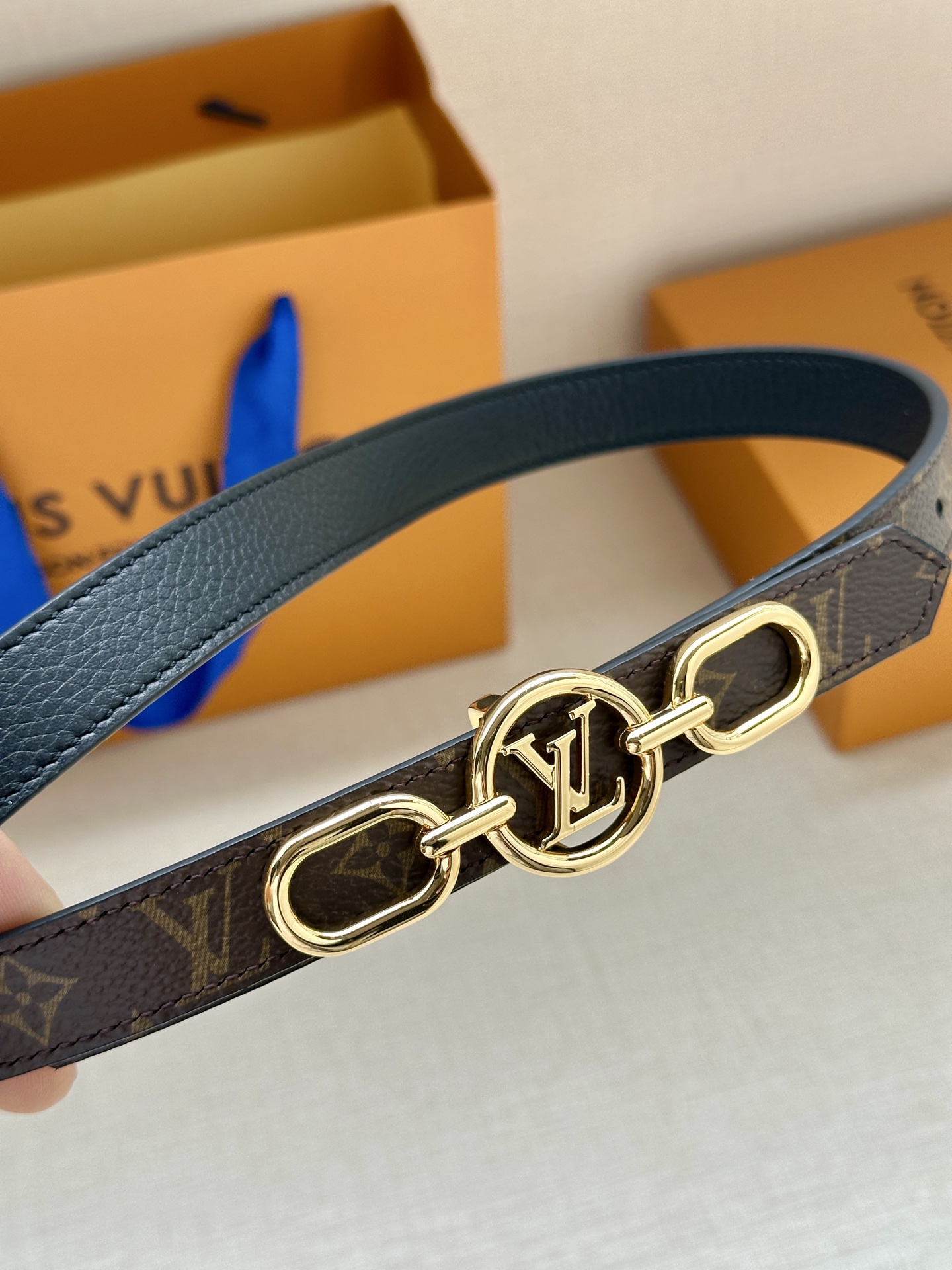 Louis Vuitton Female Basic Belt Cow Leather S-m-l