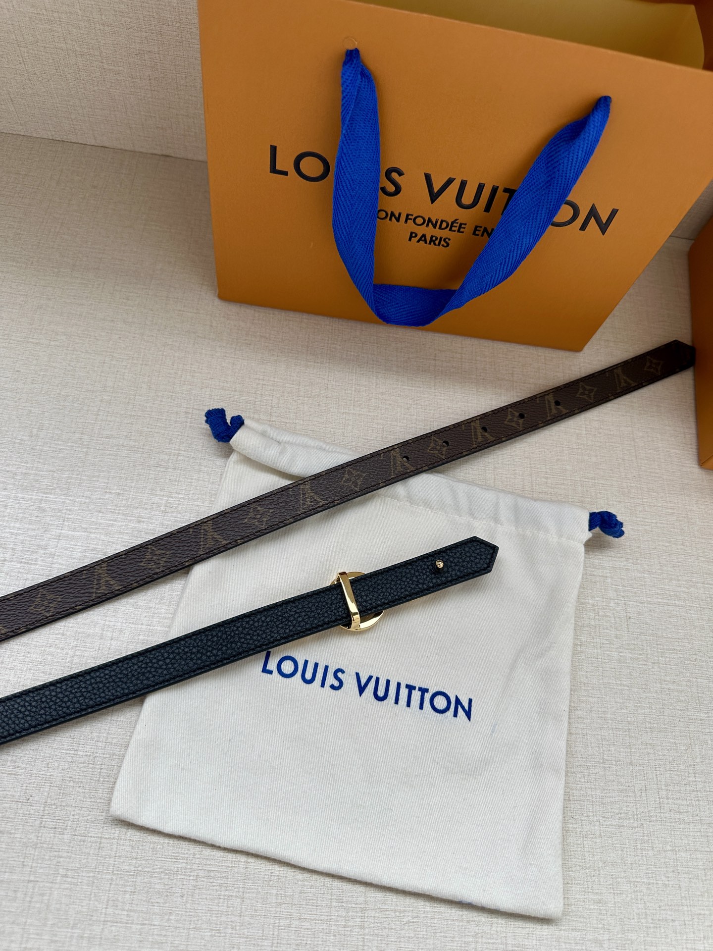 Louis Vuitton Female Basic Belt Cow Leather S-m-l