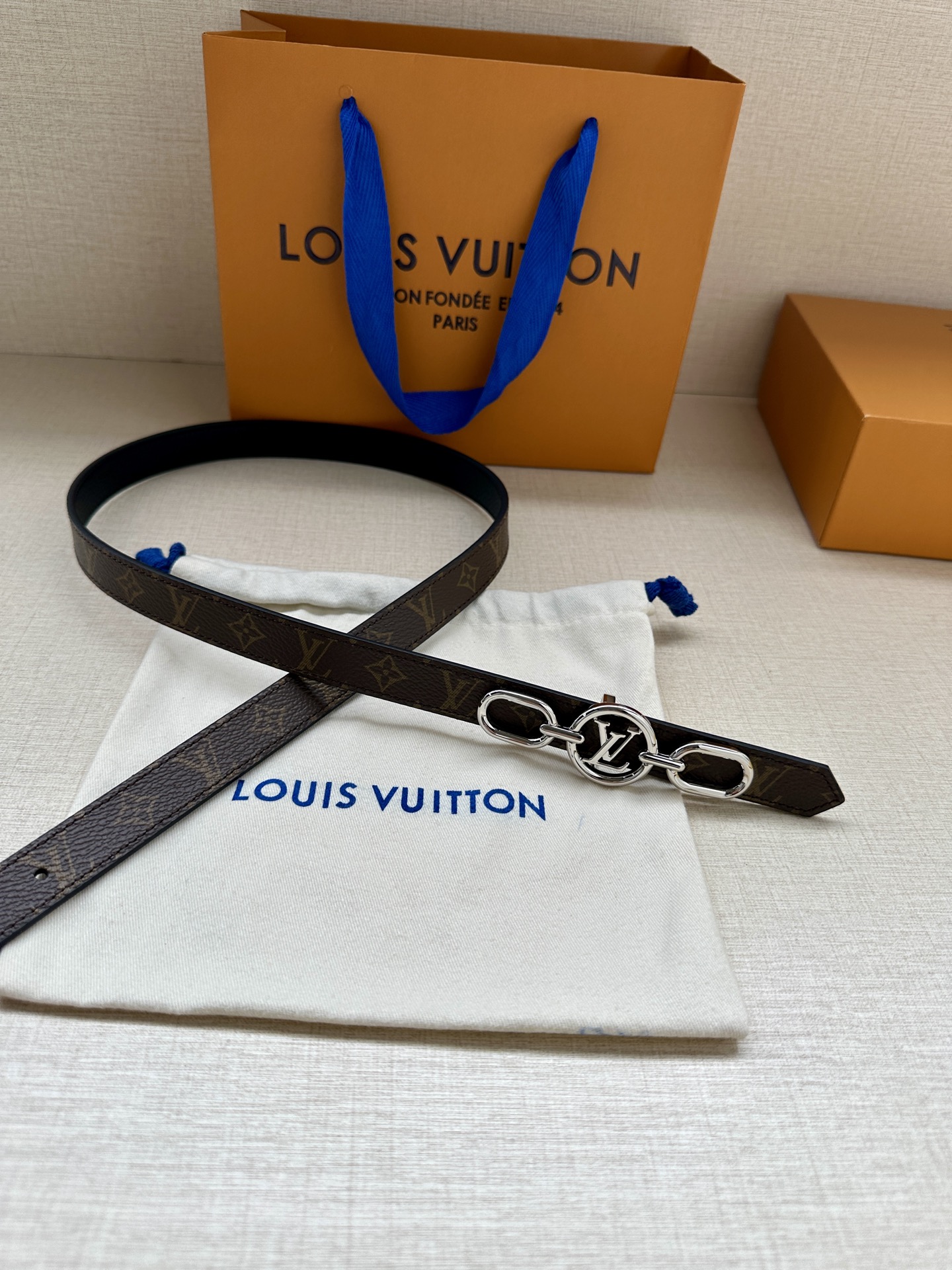Louis Vuitton Female Basic Belt Cow Leather S-m-l