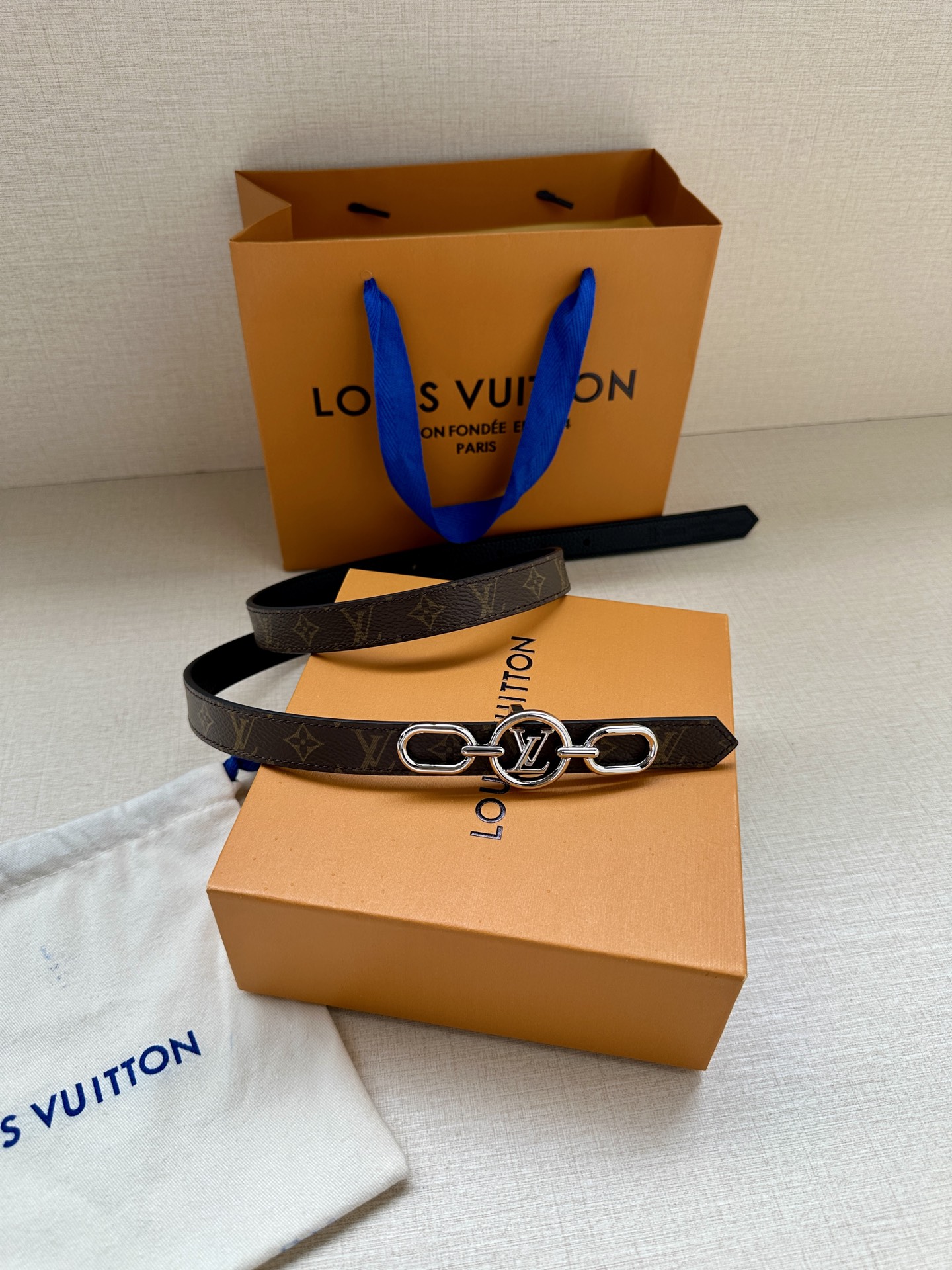Louis Vuitton Female Basic Belt Cow Leather S-m-l