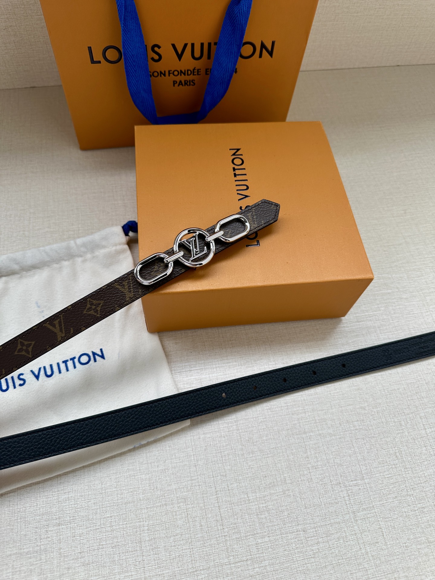 Louis Vuitton Female Basic Belt Cow Leather S-m-l