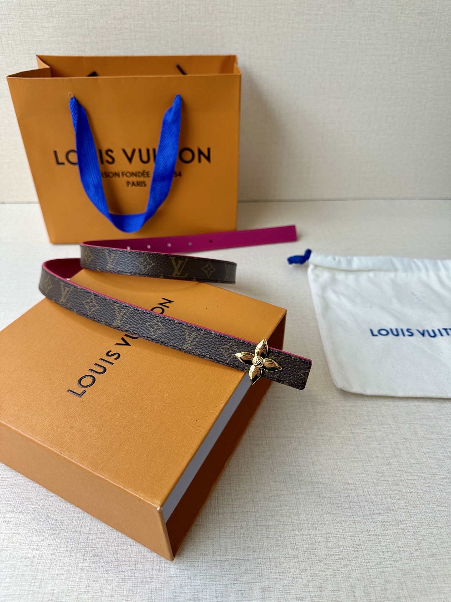 Louis Vuitton Female Basic Belt Cow Leather S-m-l