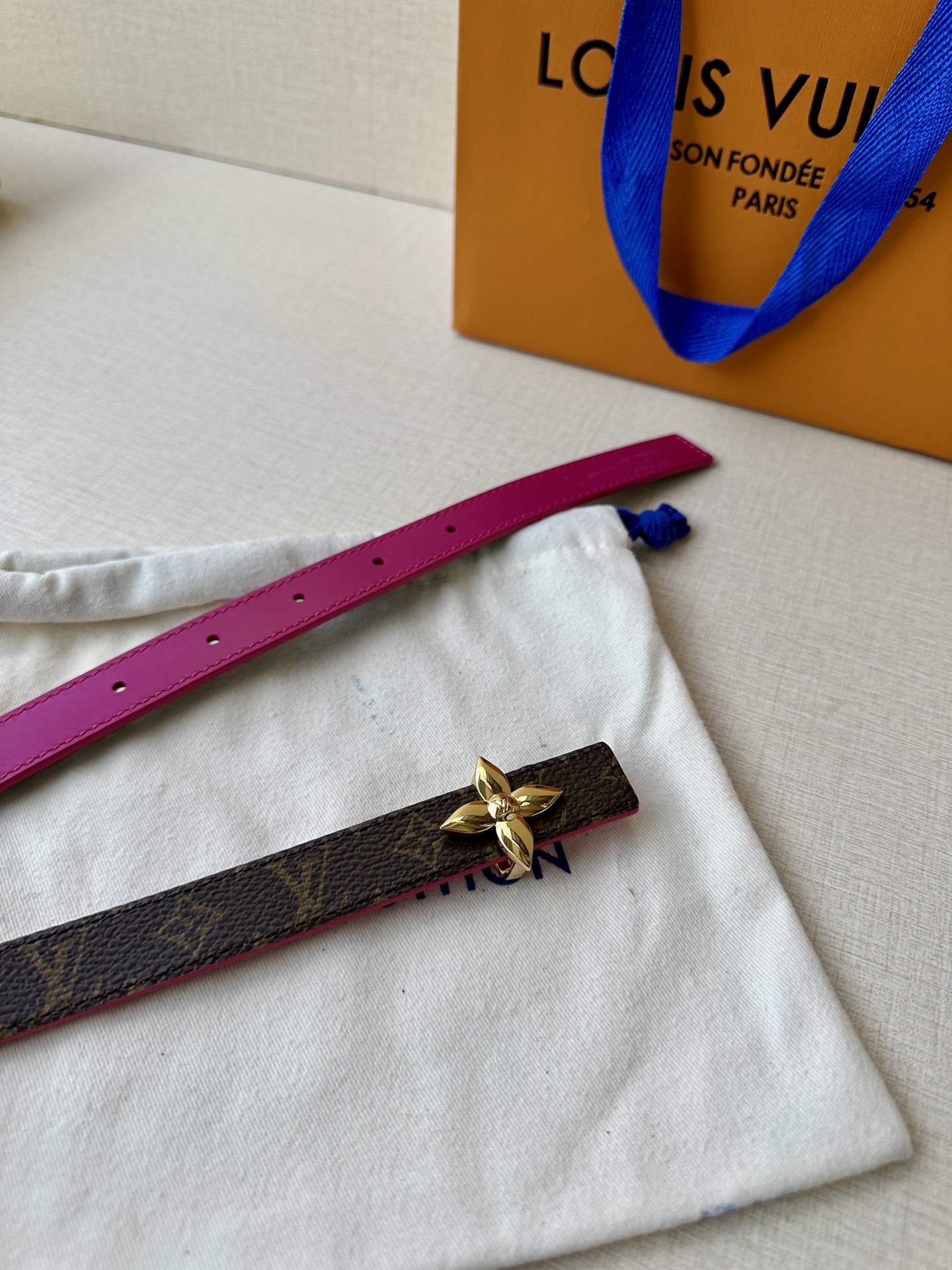 Louis Vuitton Female Basic Belt Cow Leather S-m-l