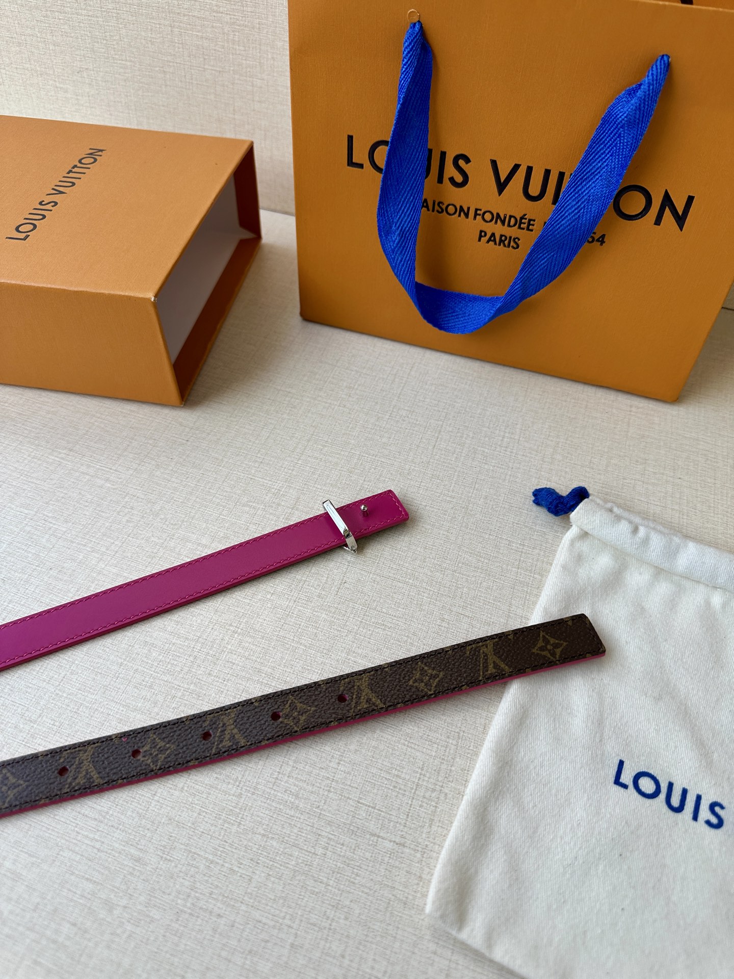 Louis Vuitton Female Basic Belt Cow Leather S-m-l
