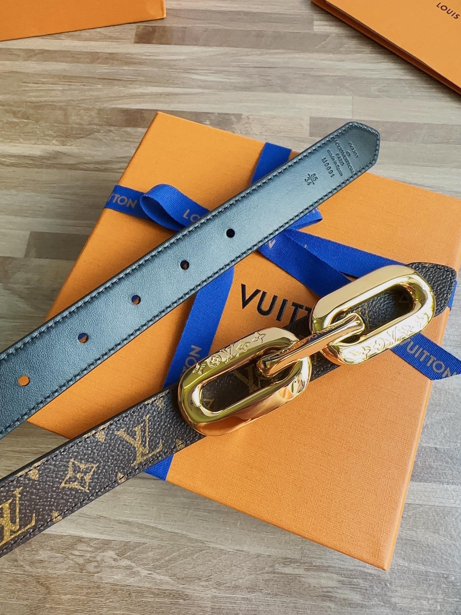 Louis Vuitton Female Basic Belt Cow Leather S-m-l