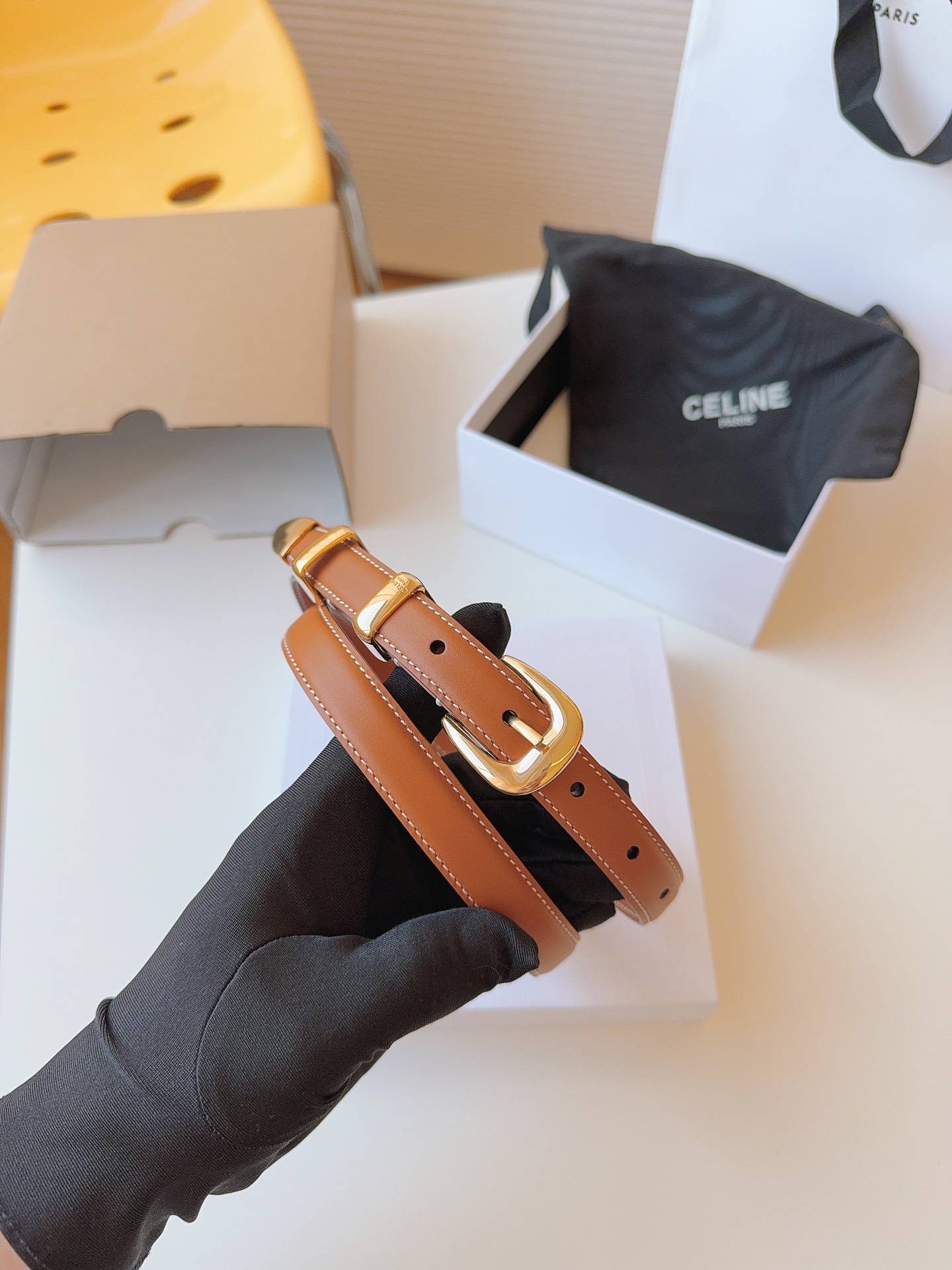 Celine Female Leather Belt 18mm-25mm-l