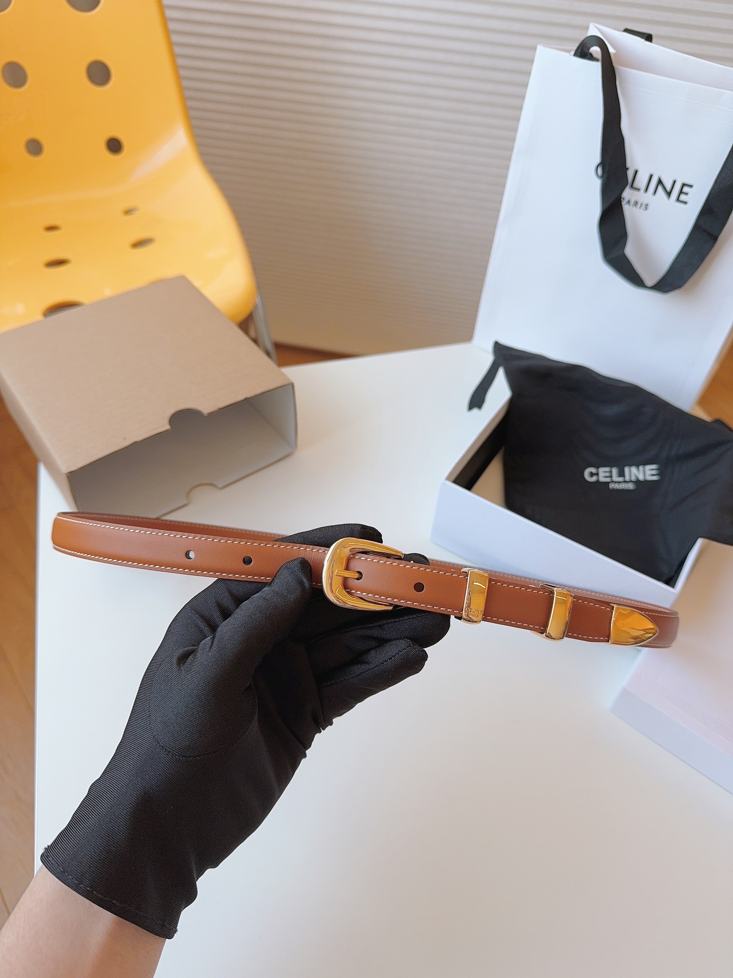 Celine Female Leather Belt 18mm-25mm-l