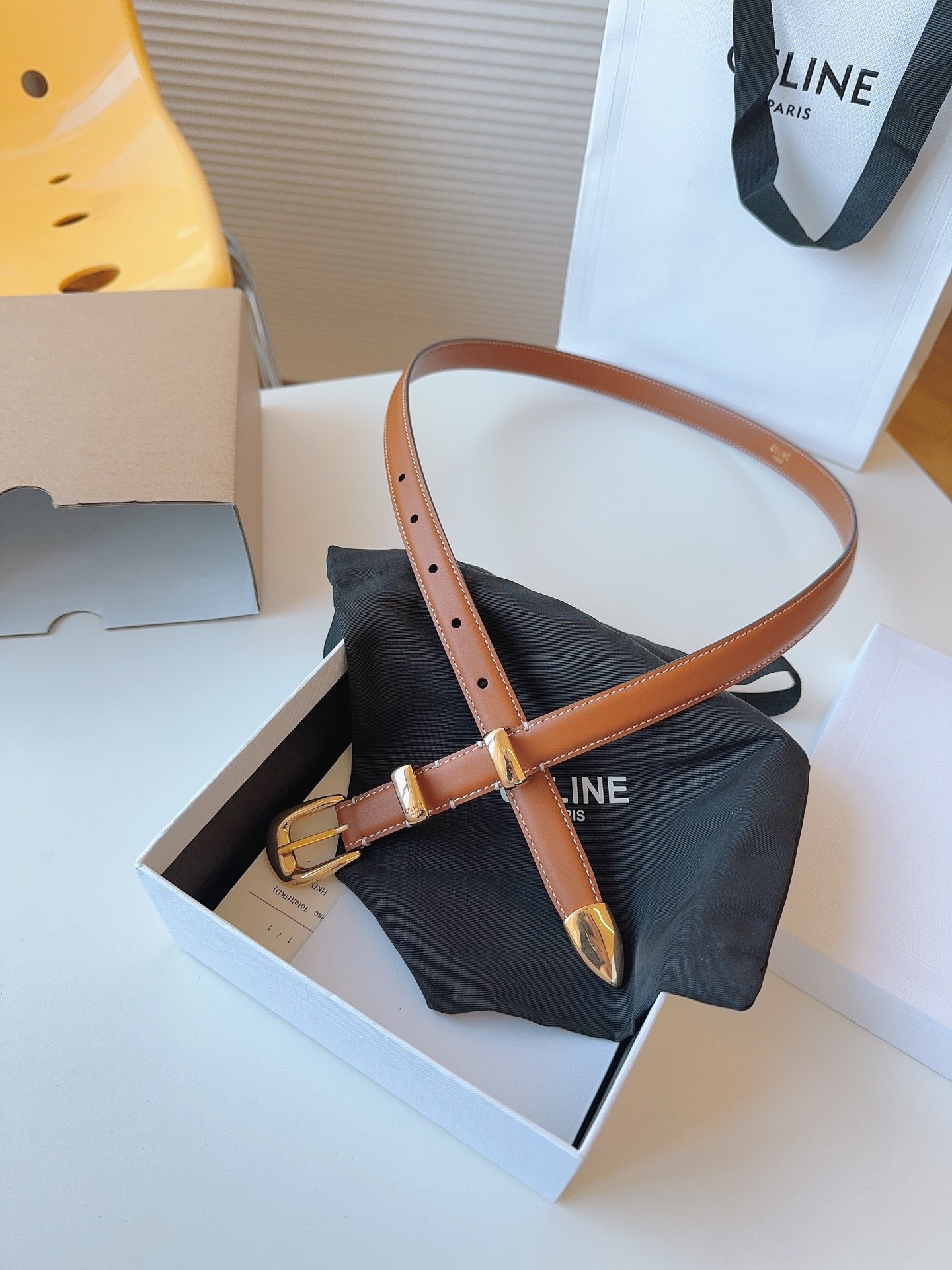 Celine Female Leather Belt 18mm-25mm-l