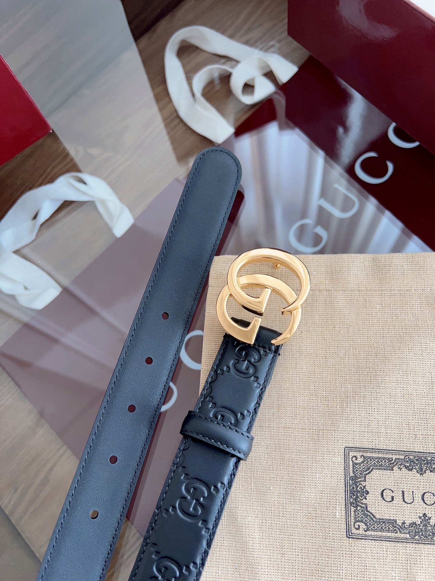 Gucci Female Basic Belt Cow Leather M-l