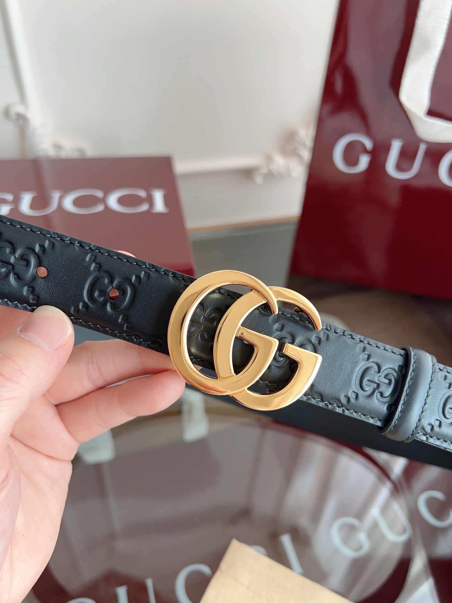 Gucci Female Basic Belt Cow Leather M-l