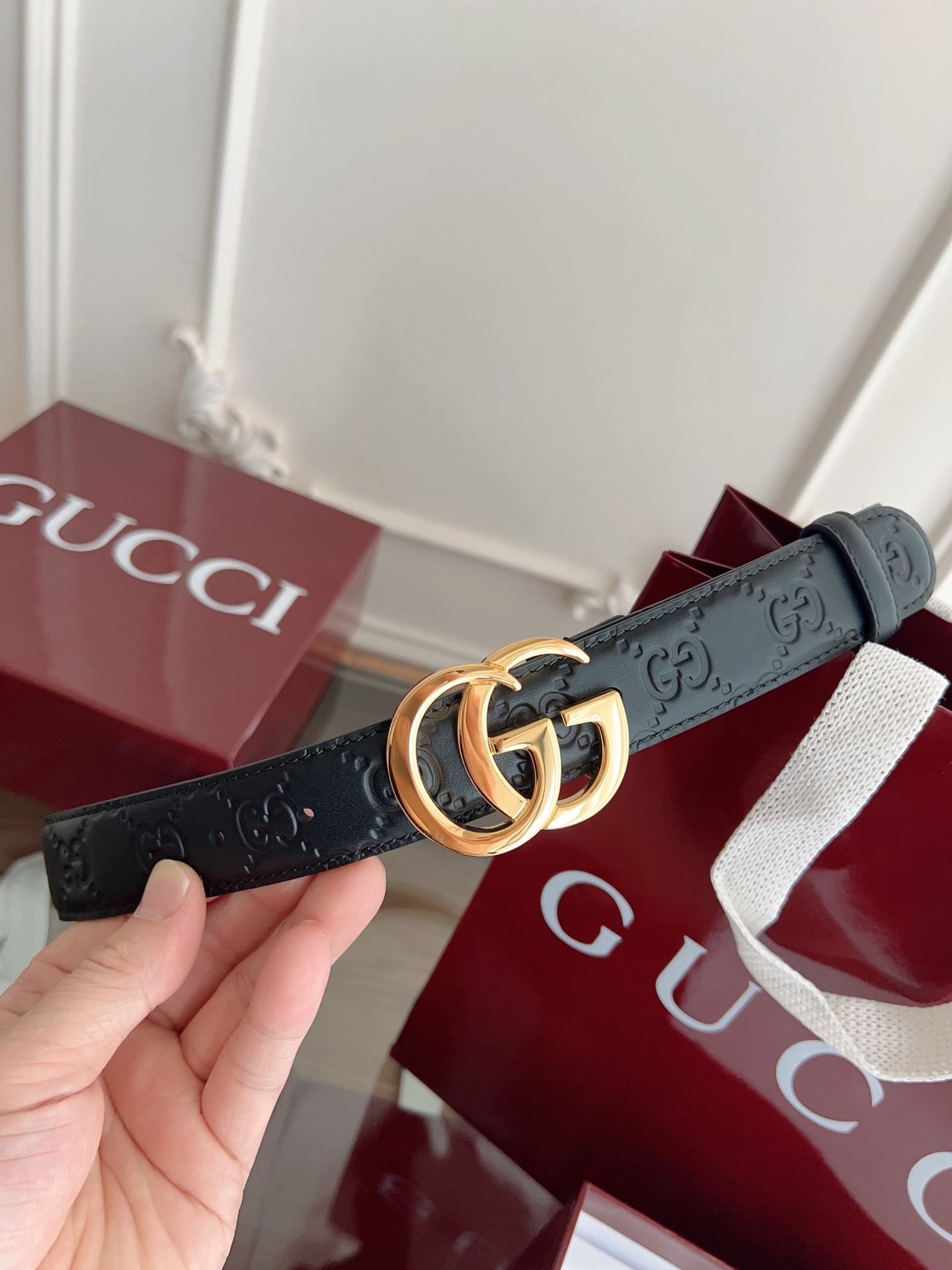 Gucci Female Basic Belt Cow Leather M-l