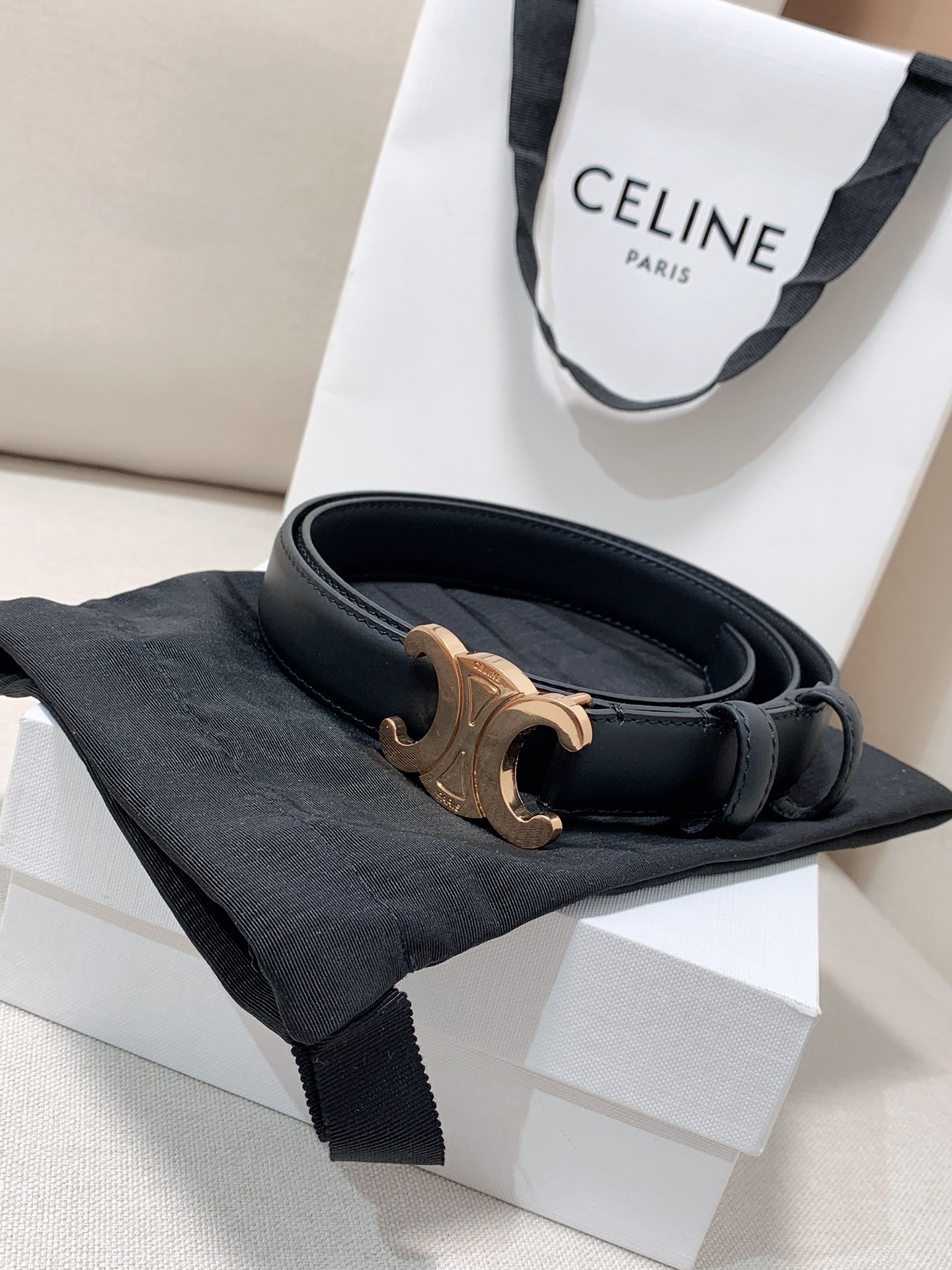 Celine Female Leather Belt M-l