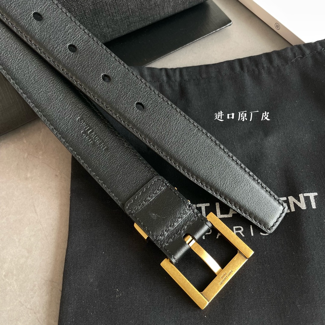 Saint Laurent Female Basic Belt S-m-l