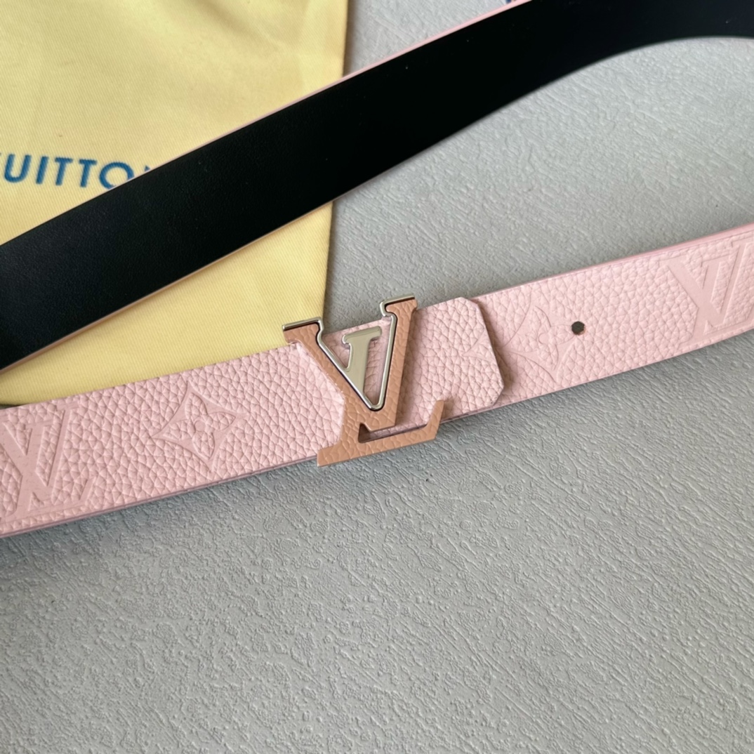 Louis Vuitton Female Basic Belt Cow Leather 30mm-l