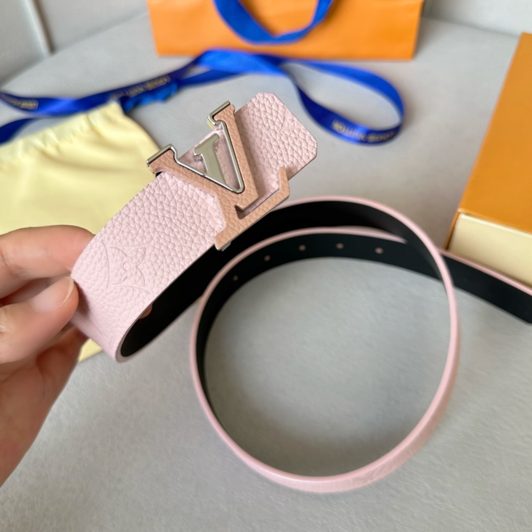 Louis Vuitton Female Basic Belt Cow Leather 30mm-l