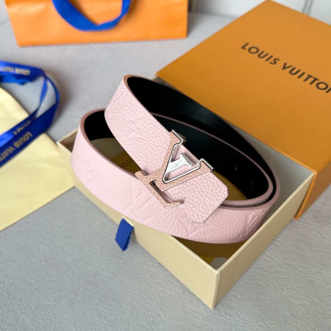 Louis Vuitton Female Basic Belt Cow Leather 30mm-l