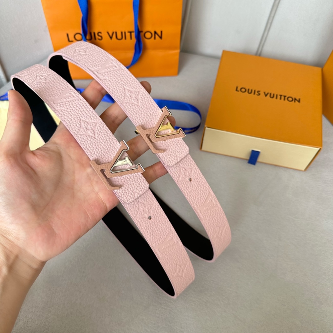 Louis Vuitton Female Basic Belt Cow Leather 30mm-l