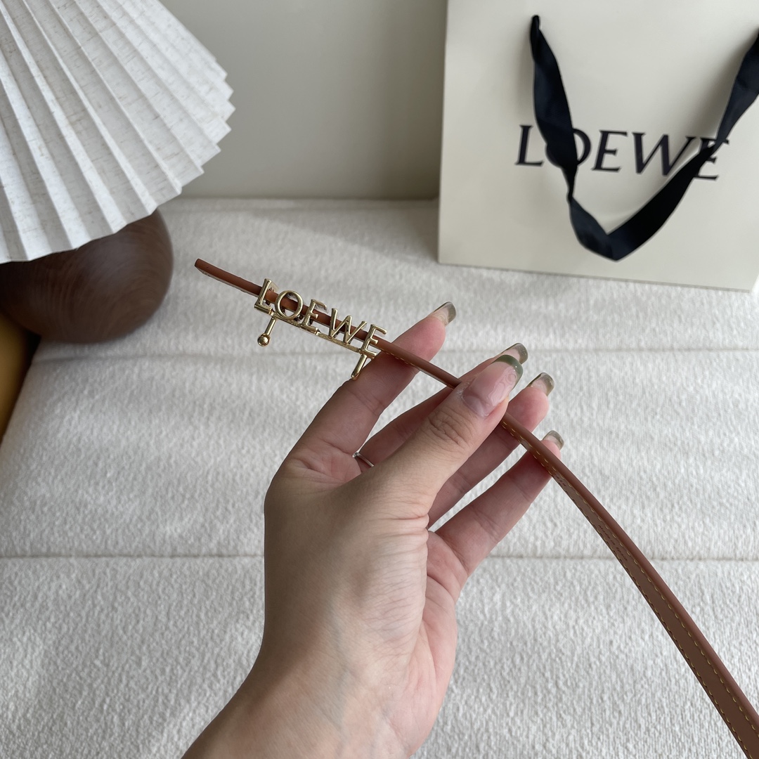 Loewe Female Leather Belt Cow Leather M-l