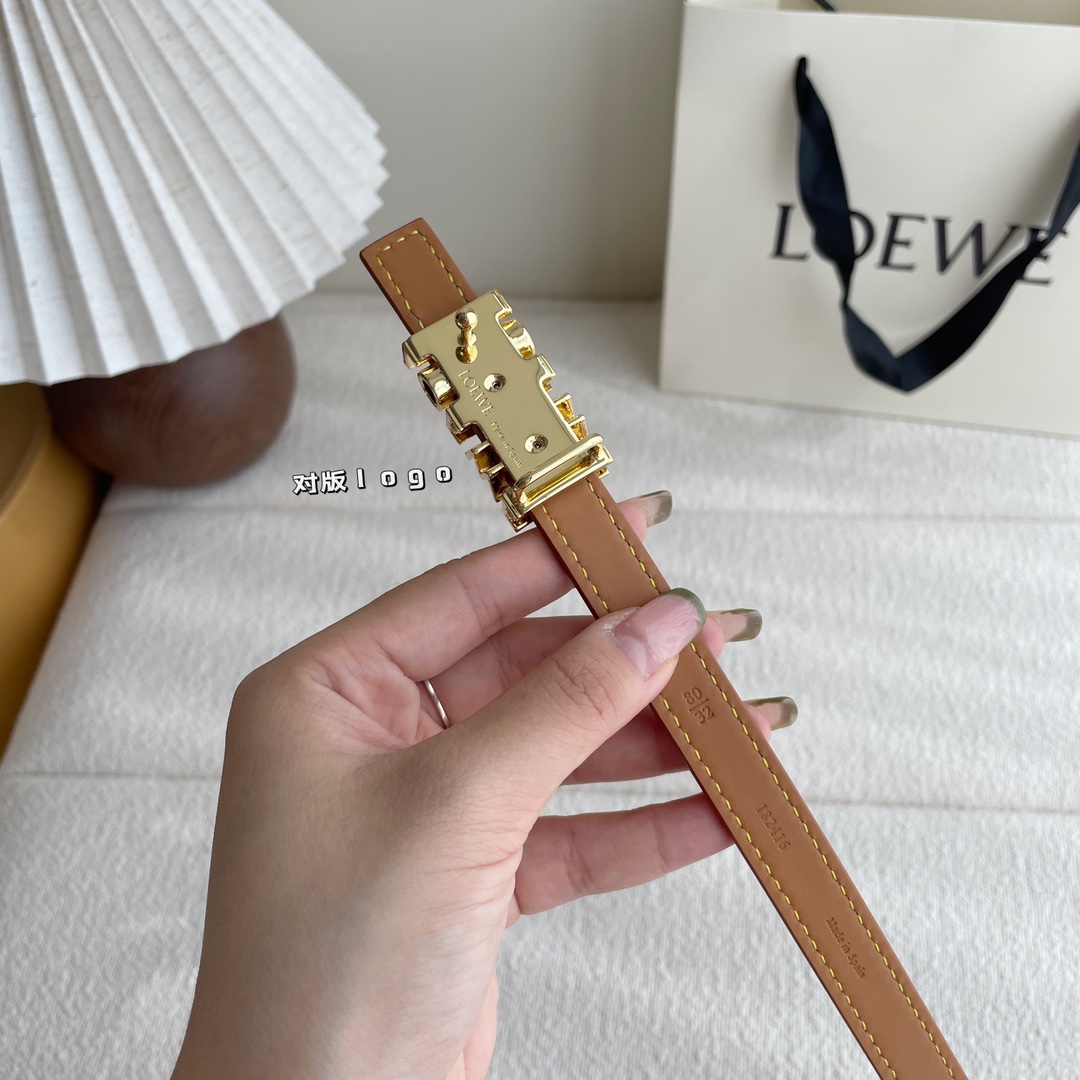 Loewe Female Leather Belt Cow Leather M-l