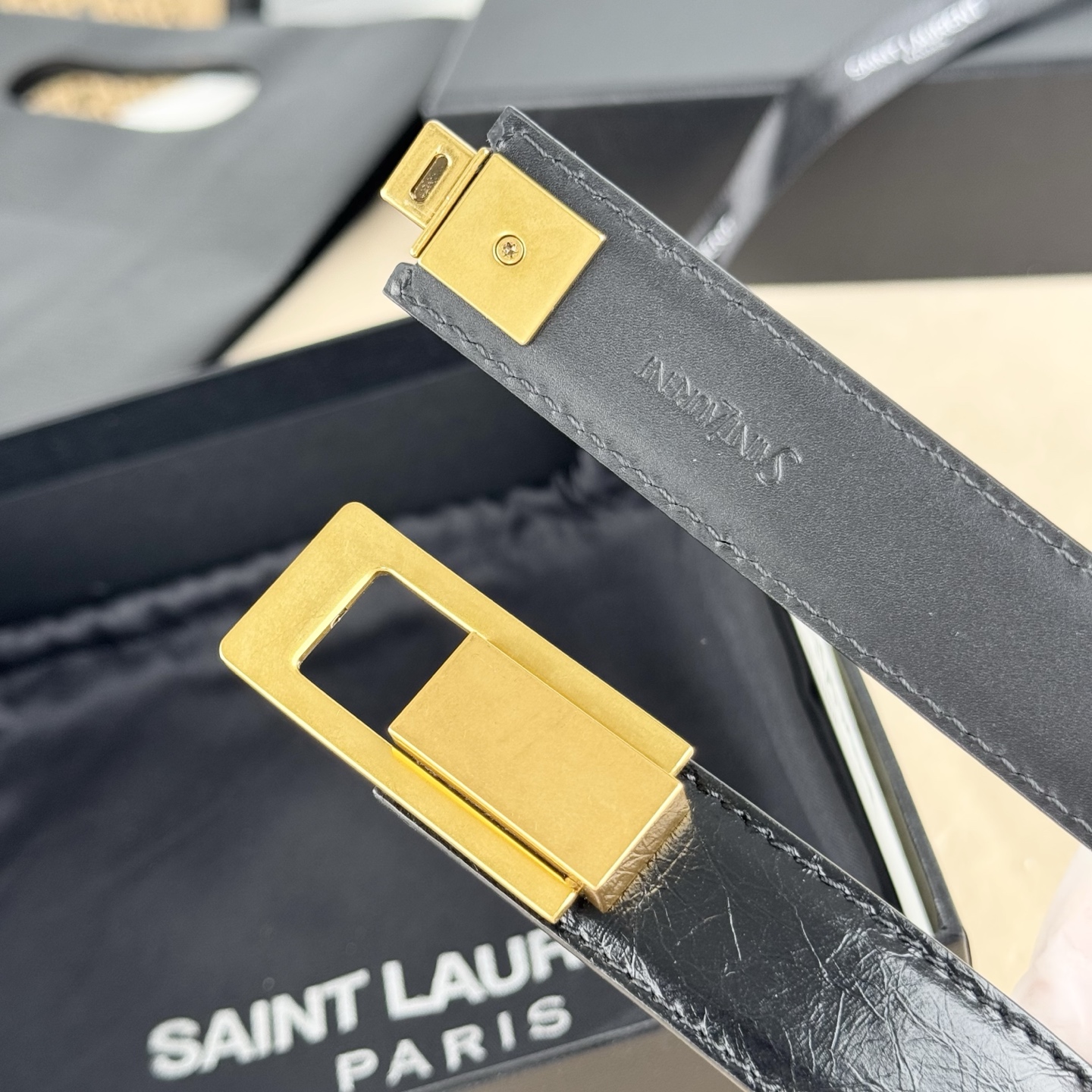 Saint Laurent Female Leather Belt S-m-l