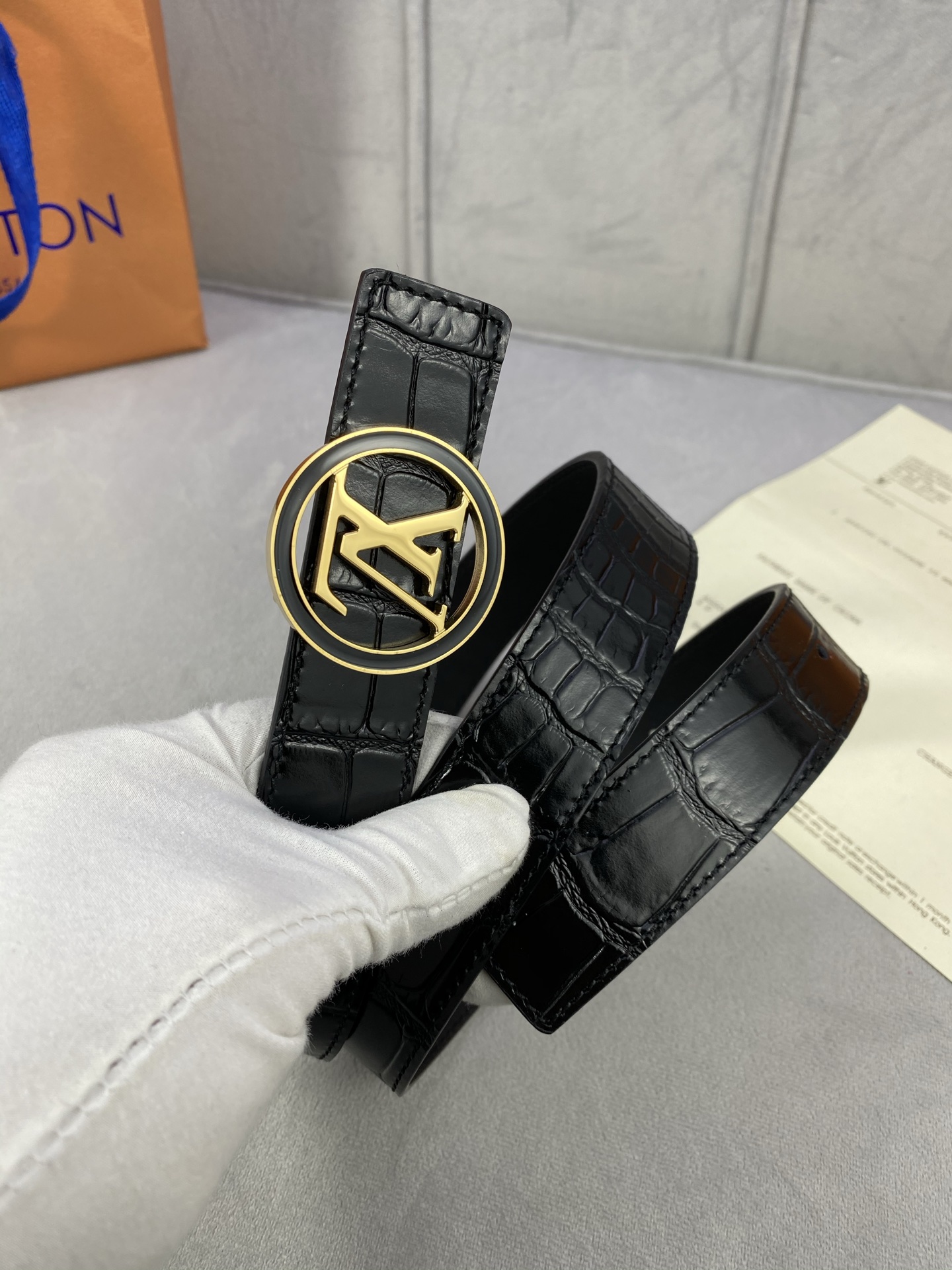 Female Leather Belt Top Grain Leather L