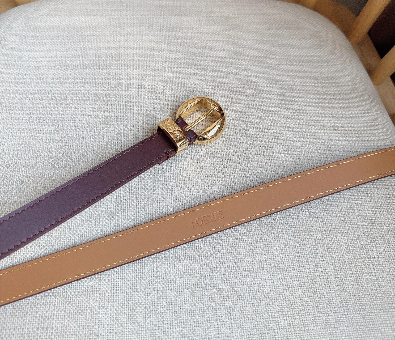 Loewe Female Pin Buckle Belt Cow Leather M-l