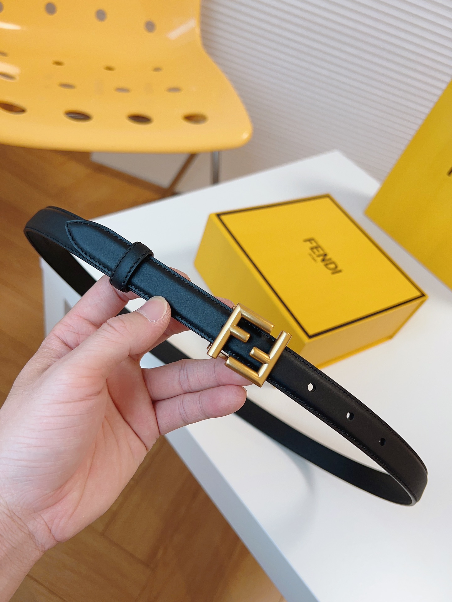 Fendi Female Leather Belt Cow Leather M