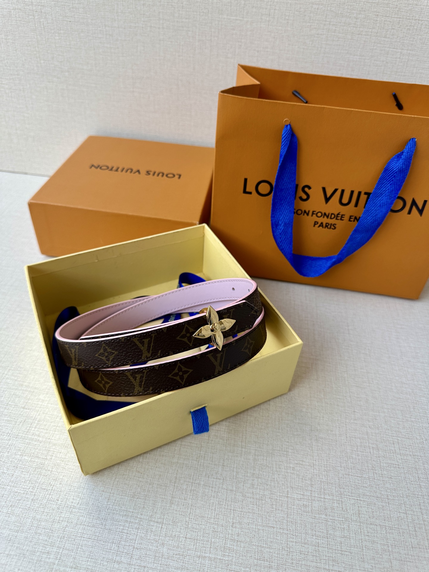 Louis Vuitton Female Basic Belt Canvas M-l