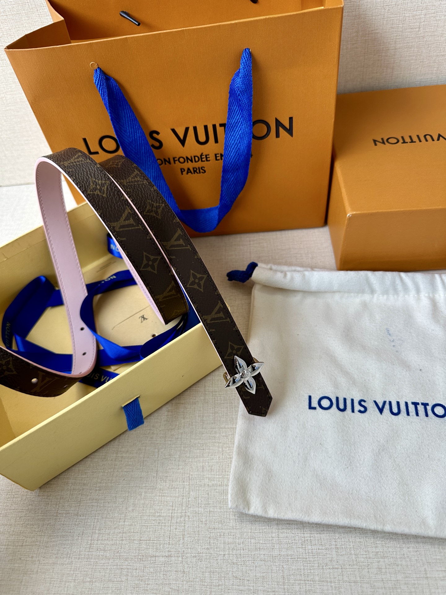 Louis Vuitton Female Basic Belt Canvas M-l
