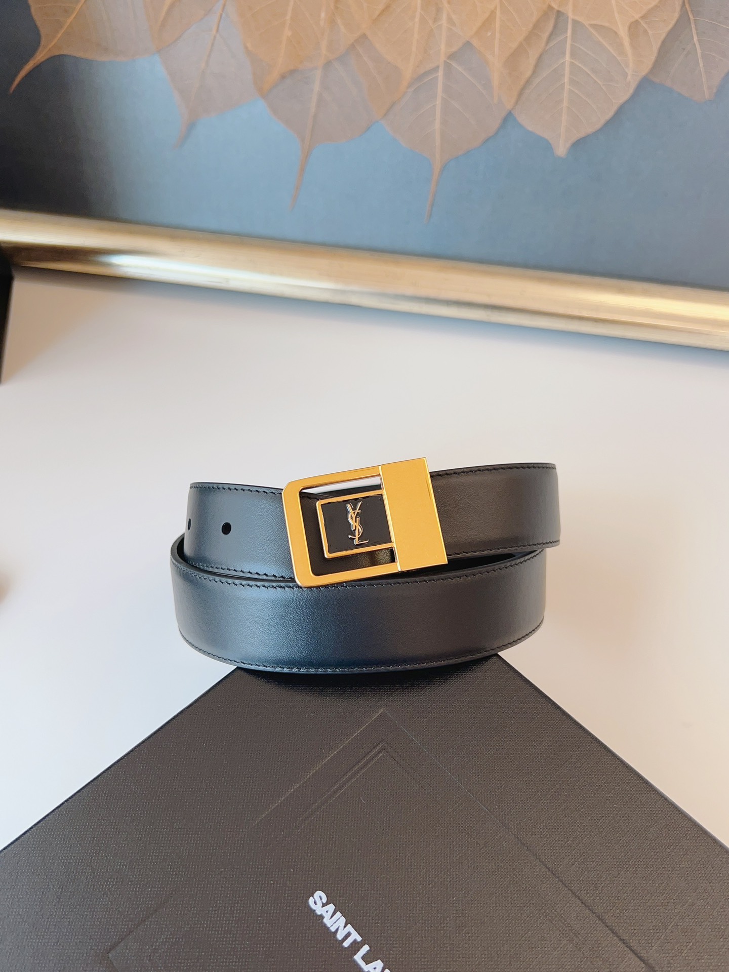 Saint Laurent Female Leather Belt S-m-l