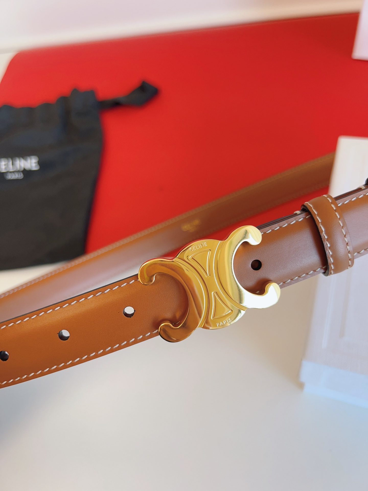 Female Basic Belt Brown M