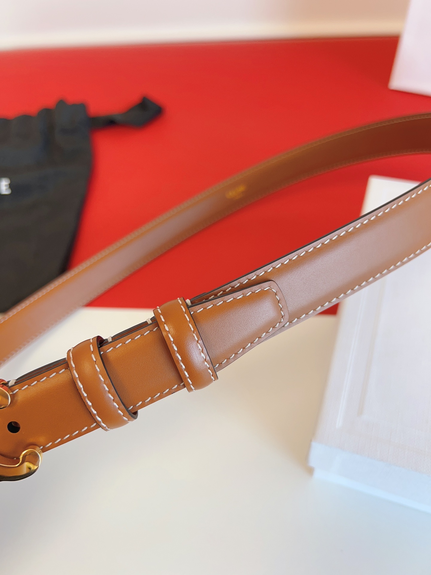 Female Basic Belt Brown M