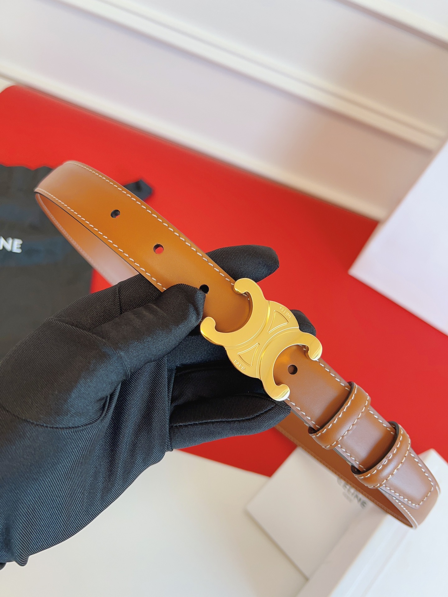 Female Basic Belt Brown M