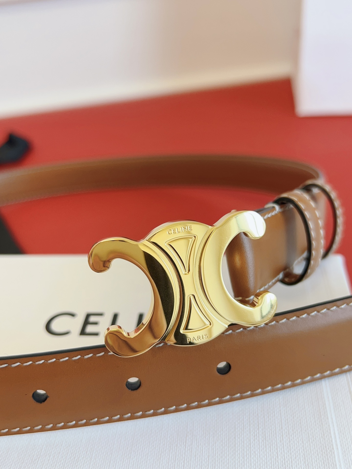 Female Basic Belt Brown M