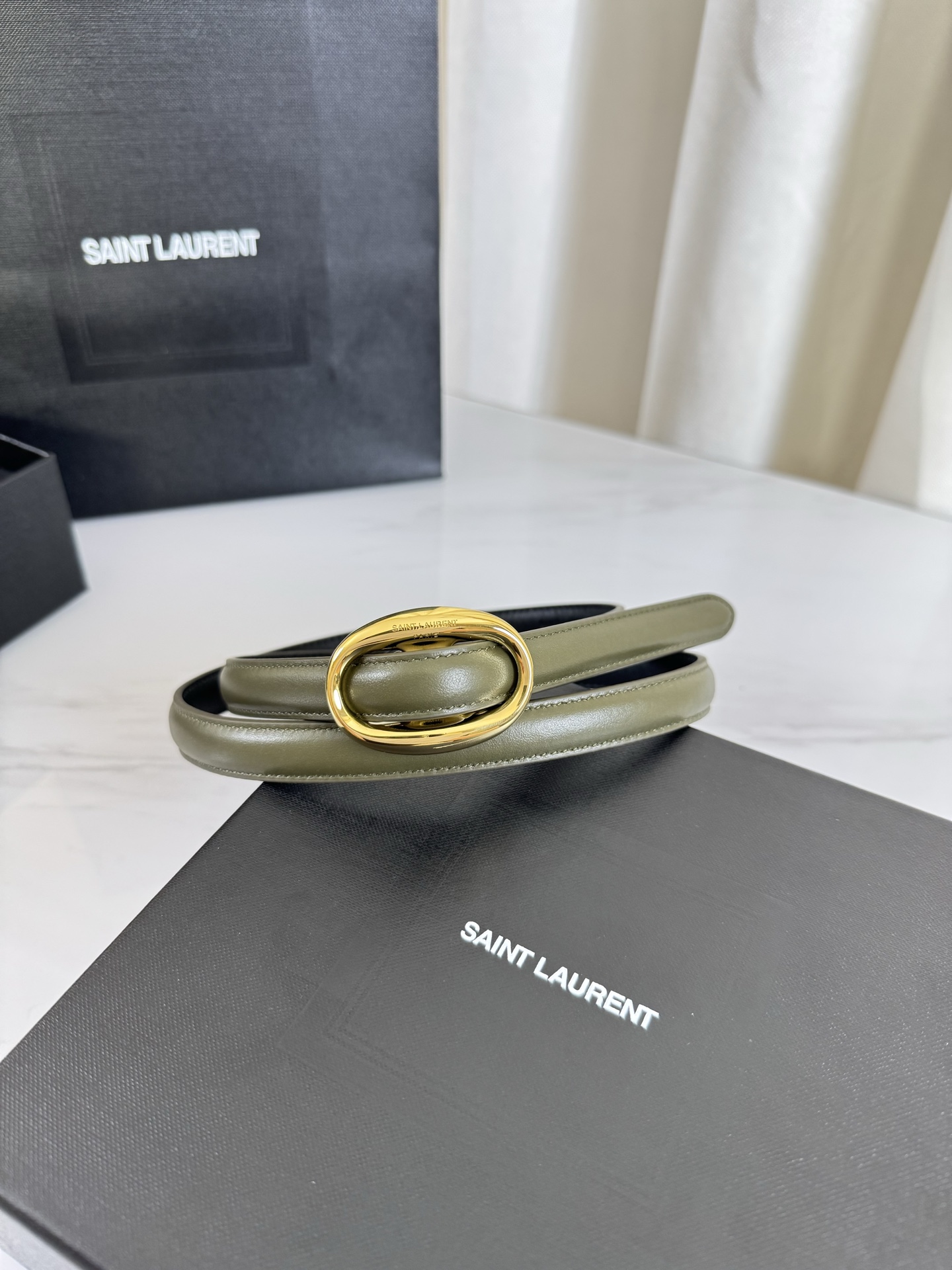 Saint Laurent Female Leather Belt S-l