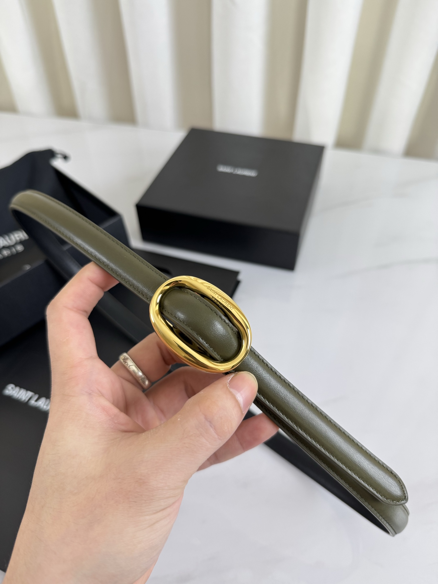 Saint Laurent Female Leather Belt S-l