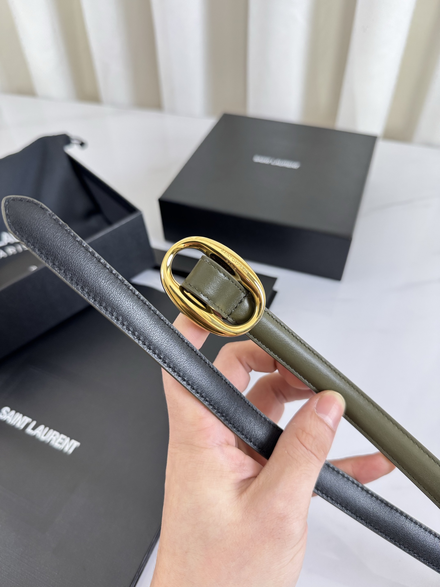 Saint Laurent Female Leather Belt S-l