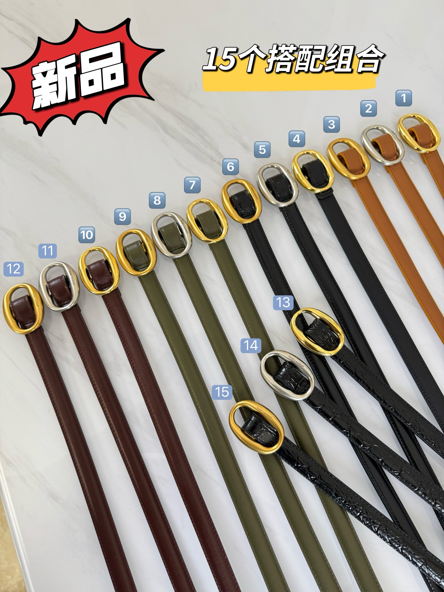 Saint Laurent Female Leather Belt S-l