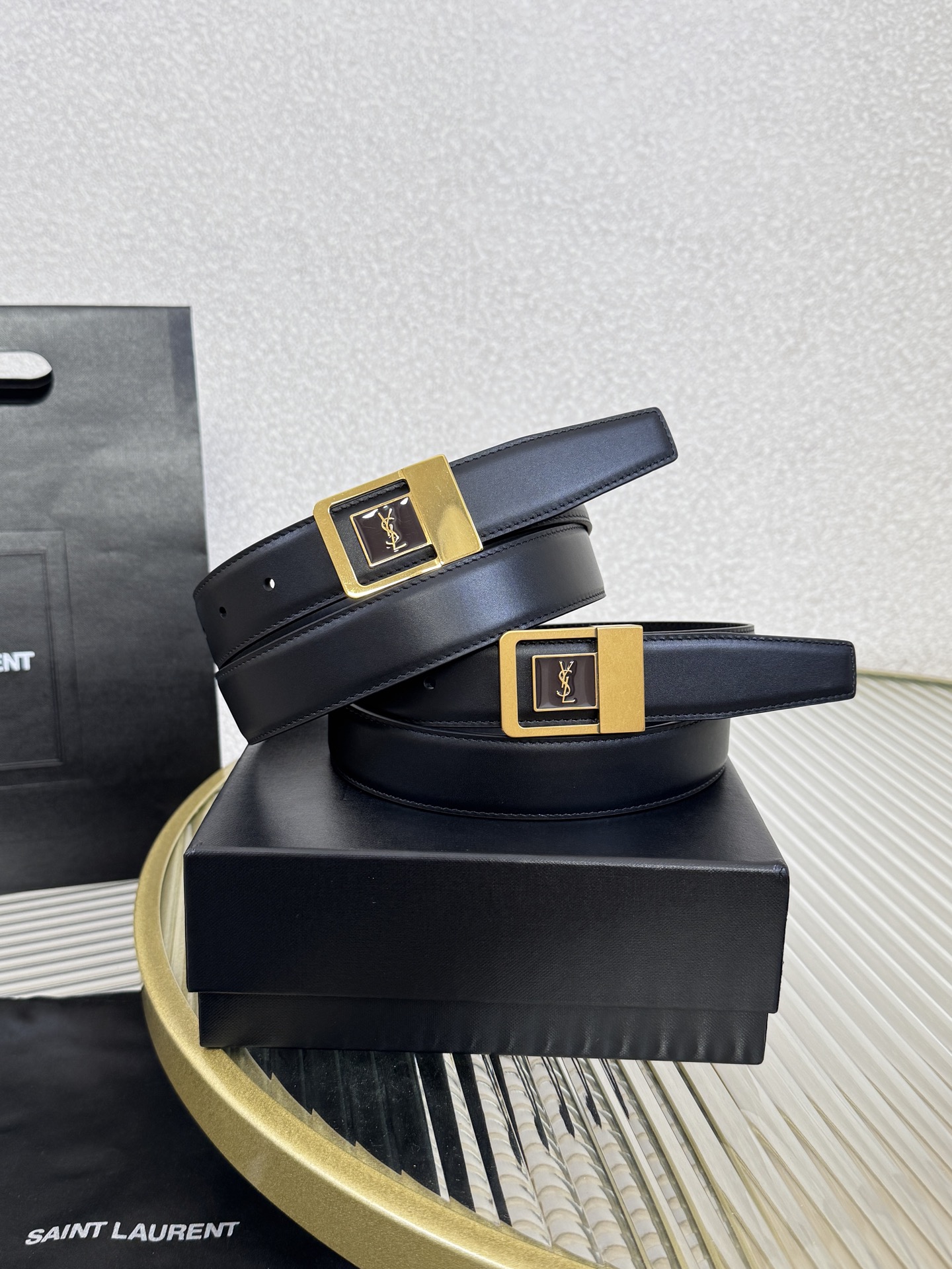 Saint Laurent Female Leather Belt S-m-l