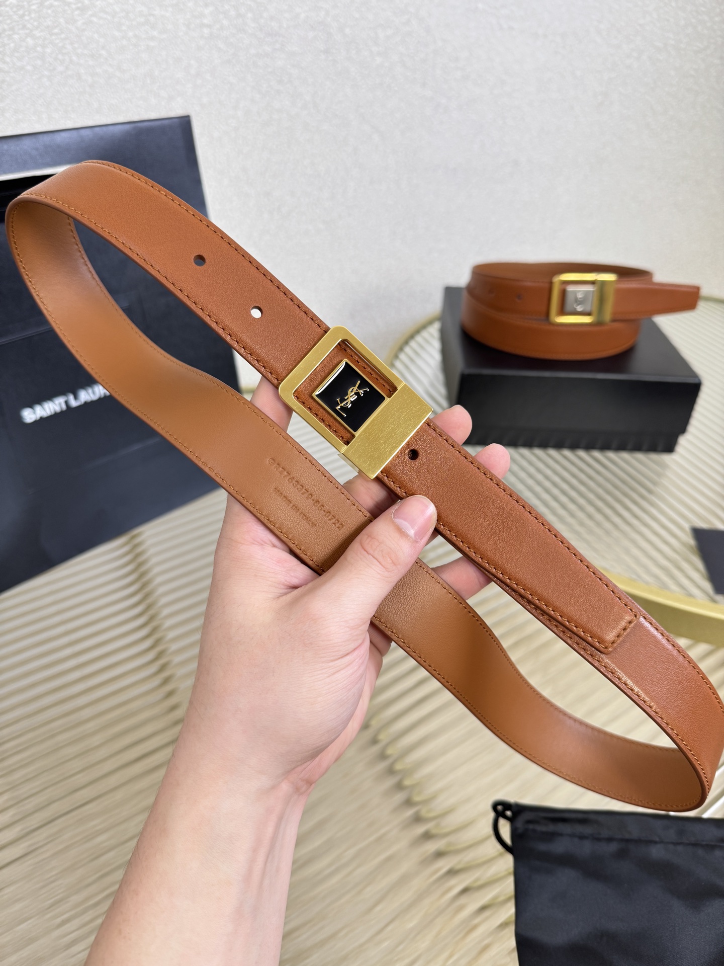 Saint Laurent Female Leather Belt S-m-l