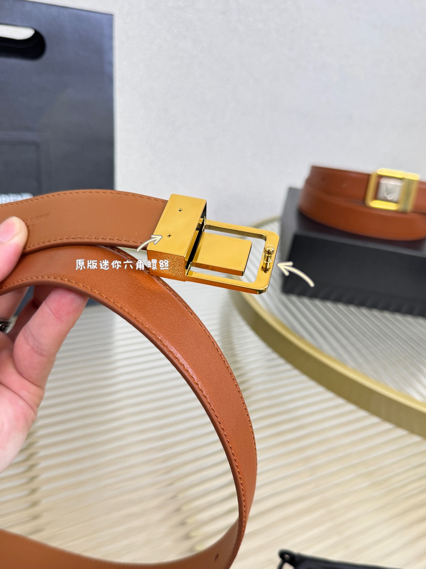 Saint Laurent Female Leather Belt S-m-l