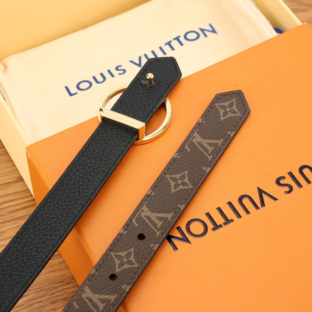 Louis Vuitton Female Basic Belt Cow Leather S-m
