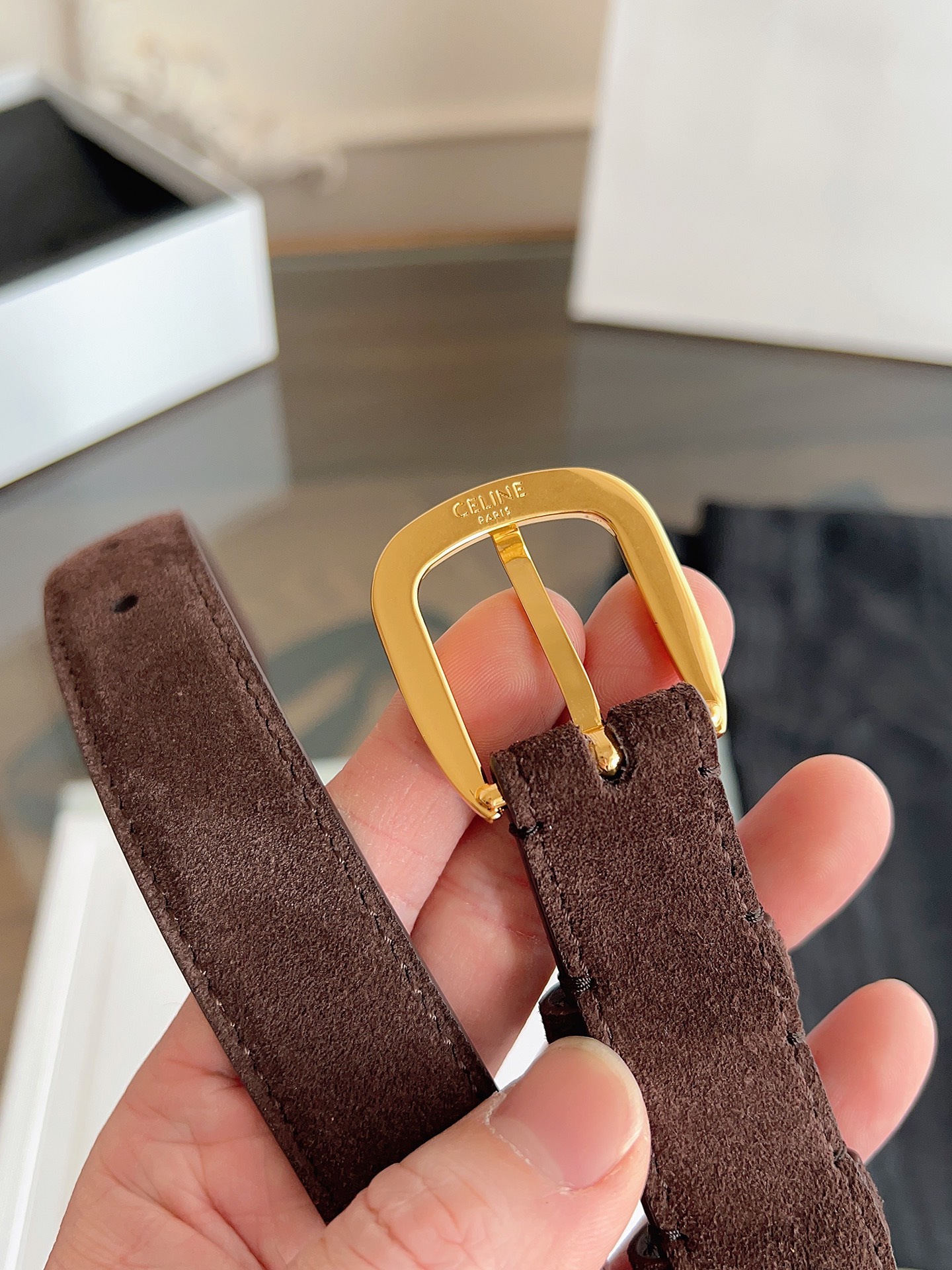 Celine Female Basic Belt Cow Leather M-l